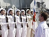 Ruský prezident D. Medvdv bhem cviení Vostok 2010.