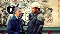 Václav Babka po boku Vladimíra Men�íka ve filmu Parta hic.
