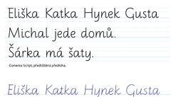 Nový typ písma Comenia Script