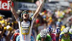 Cavendish vyhrl ptou etapu, celkov poad vede Cancellara
