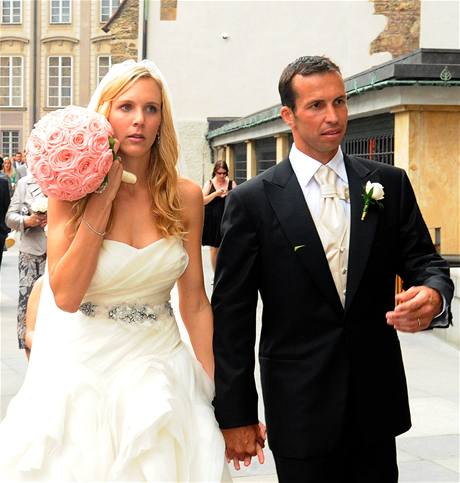Svatba bývalé tenistky Nicole Vaidiové s tenistou Radkem tpánkem.