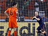 panlsko - Nizozemsko (Iniesta se raduje z gólu).