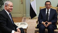Egyptský prezident Husní Mubarak s izraelským premiérem Benjaminem Netanjahuem. | na serveru Lidovky.cz | aktuální zprávy