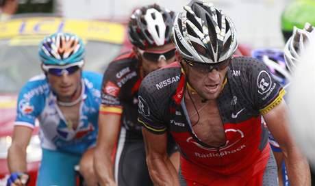Sedminádobný vítz Tour de France Lance Armstrong v akci