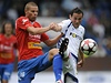 FC Slovan Liberec - Plze / Andrej Keri z Liberce a David Bystro z Plzn (vlevo)