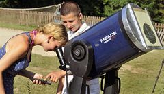 Astronomický dtský tábor: nejvtí astronomický dalekohled na Vysoin.