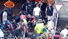 Loveparade 2010 v n�meckém Duisburgu. Místo tragédie, kde vypukla panika. 