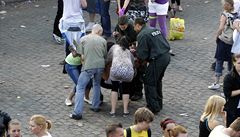 Loveparade 2010 v n�meckém Duisburgu. Místo tragédie, kde vypukla panika. 