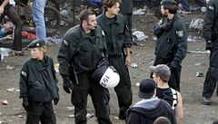 Loveparade 2010 v n�meckém Duisburgu. Místo tragédie, kde vypukla panika. 