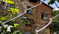 Ruina, ve které m�la Veronika Ko�ová nahlá�ené trvalé bydli�t�. Údajn� jen kv�li tomu, �e ho cht�la s ú�adem Prahy 9 vym�nit za obyvatelný byt.