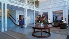 Recepce hotelu Kempinski ve Svatém Moici