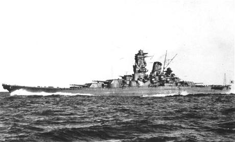 Japonská bitevní loď Jamato.