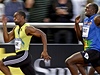 Tyson Gay (vlevo) a Usain Bolt