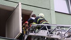 Hasi�i zachra�ovali t�íletého chlapce, který byl sám doma a sed�l u otev�eného okna.