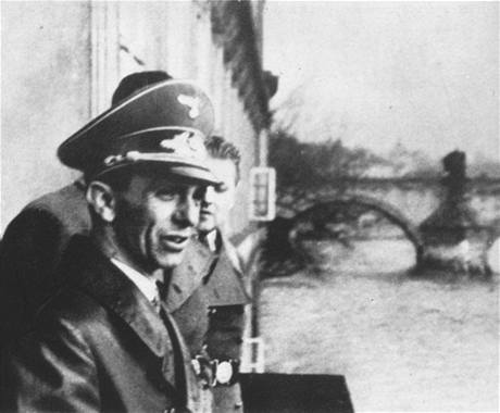 Joseph Goebbels na praské Kamp.