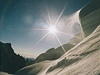 Východ slunce pod Mont Blanc