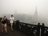 Nedýchatelný kou v Moskv