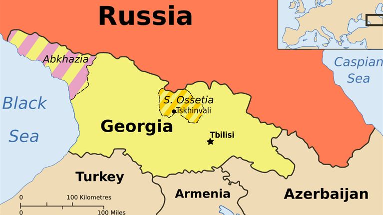 Gruznsk odtpeneck enklvy Abchzie a Jin Osetie