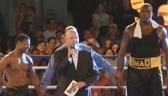Shaq O´Neal (vpravo) a Shane Mosley.