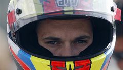 Závod ve t�íd� Moto2 v Brn� na Masarykov� okruhu nedokon�il �eský jezdec Luká� Pe�ek (s �íslem 52). 