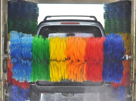 Mytí auta - ilustraní foto.