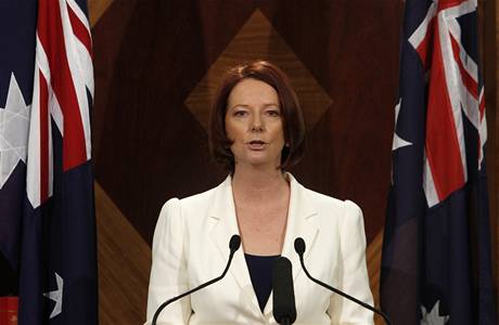 Australská pedsedkyn vlády Julia Gillardová