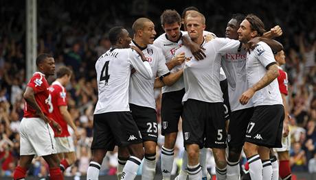 Fulham - Manchester Unt. (radost Fulhamu).