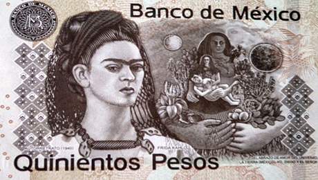 Mexickou bankovku ozdobí Frida Kahlo.