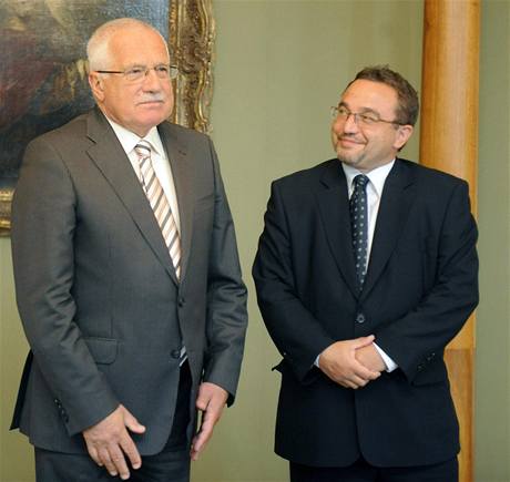 Ministr Dobeš se sešel s prezidentem Klausem.