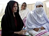 Herečka Angelina Jolie v Pákistánu.
