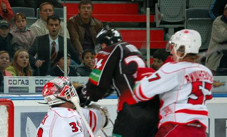 Omsk - Spartak (Haek v akci).