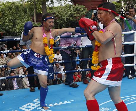 Thajtí senátoi udlali z parlamentu ring, aby podpoili kickbox