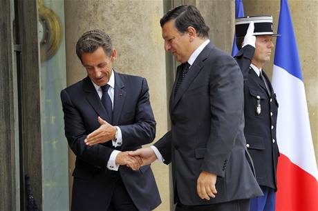 José Barroso na snímku se Sarkozym z roku 2010