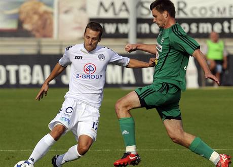 1. FK Píbram - 1. FC Slovácko (Tomá Wágner a Martin Kuncl, vpravo)