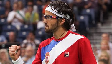 Davis Cup: Srbsko - esko (Janko Tipsarevi)