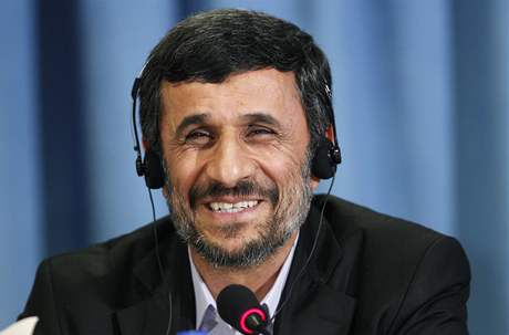 Íránský prezident Mahmúd Ahmadíneád po zasedání OSN