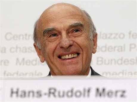 Švýcarský politik Hans-Rudolf Merz