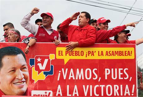 Hugo Chávez a jeho pedvolební kampa