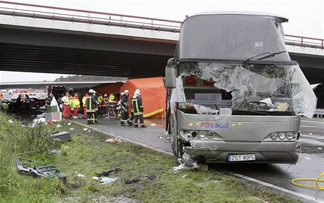 Nehoda polskho autobusu v Nmecku