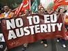 V Bruselu protestovalo a 100.000 lidí proti rozpotovým krtm evropských vlád