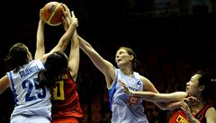 P�ípravný duel basketbalistek p�ed MS: �esko - �ína.