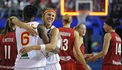 Basketbalistky zpackaly duel se panlskem, postup je v ohroen