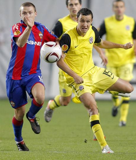 CSKA Moskva - AC Sparta Praha (zleva: Pavel Mamaev, Jií Kladrubský)