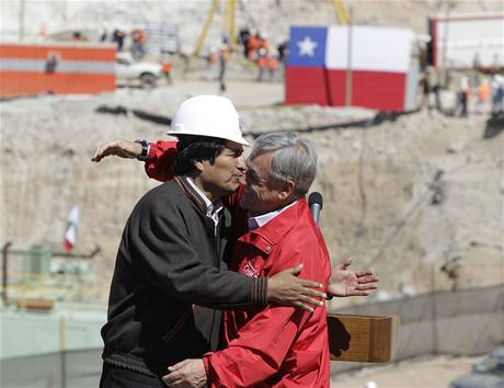 Sebastian Piera s Evo Moralesem