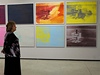 Monet-Warhol - Mistrovská díla z muzea Albertina a Batlinerovy sbírky v Národní Galerii.  Na snímku soubor Elektrické keslo od Andyho Warhola. 