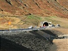 portál tunelu Siglu v Hedinsfjordu.