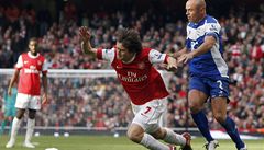Tomá� Rosický p�i zápase Premier League.