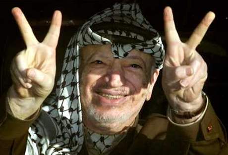 Jásir Arafat na archivním snímku