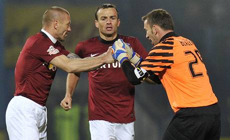 Liberec - Sparta (zleva: epka, Brabec, Blaek)