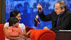 Anna Siváková s Natálkou v Show Jana Krause. 
